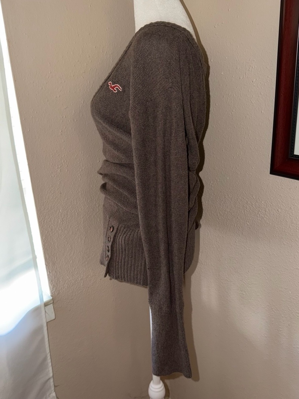 Vintage Y2K Hollister 2000s Knit V Neck Sweater - Picture 4 of 7